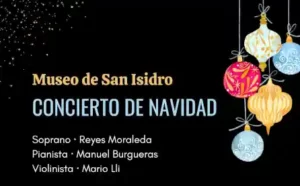 Concierto de Navidad en Museo de San Isidro por Reyes Moraleda, soprano.