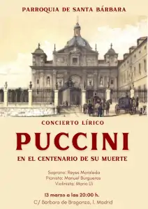 Concierto Lírico Puccini en el centenario de su muerte. Reyes Moraleda